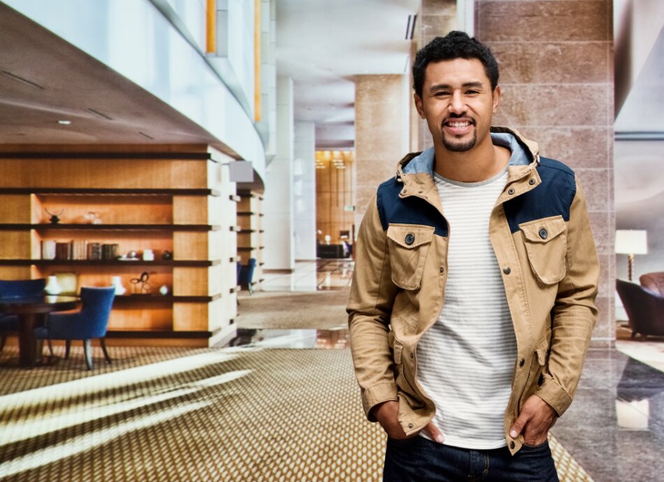 Pasifika man in the mall