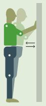 Image of wall push off exercise