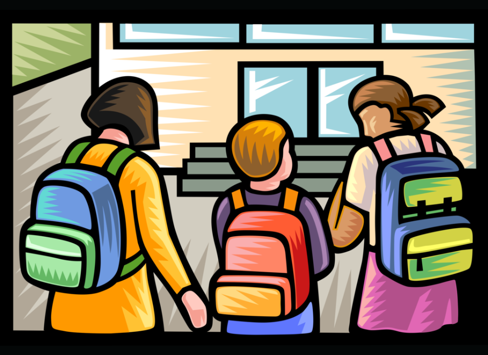 Kids off to school Wannapix.com 950x690